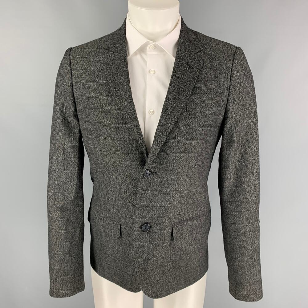MARC by MARC JACOBS Chest Size M Charcoal Heather Wool Blend Sport Coat
